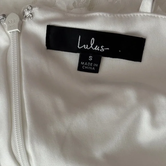 Lulus Destiny One-Shoulder High-Lo Midi Dress - Ivory White Size S - Picture 12 of 13